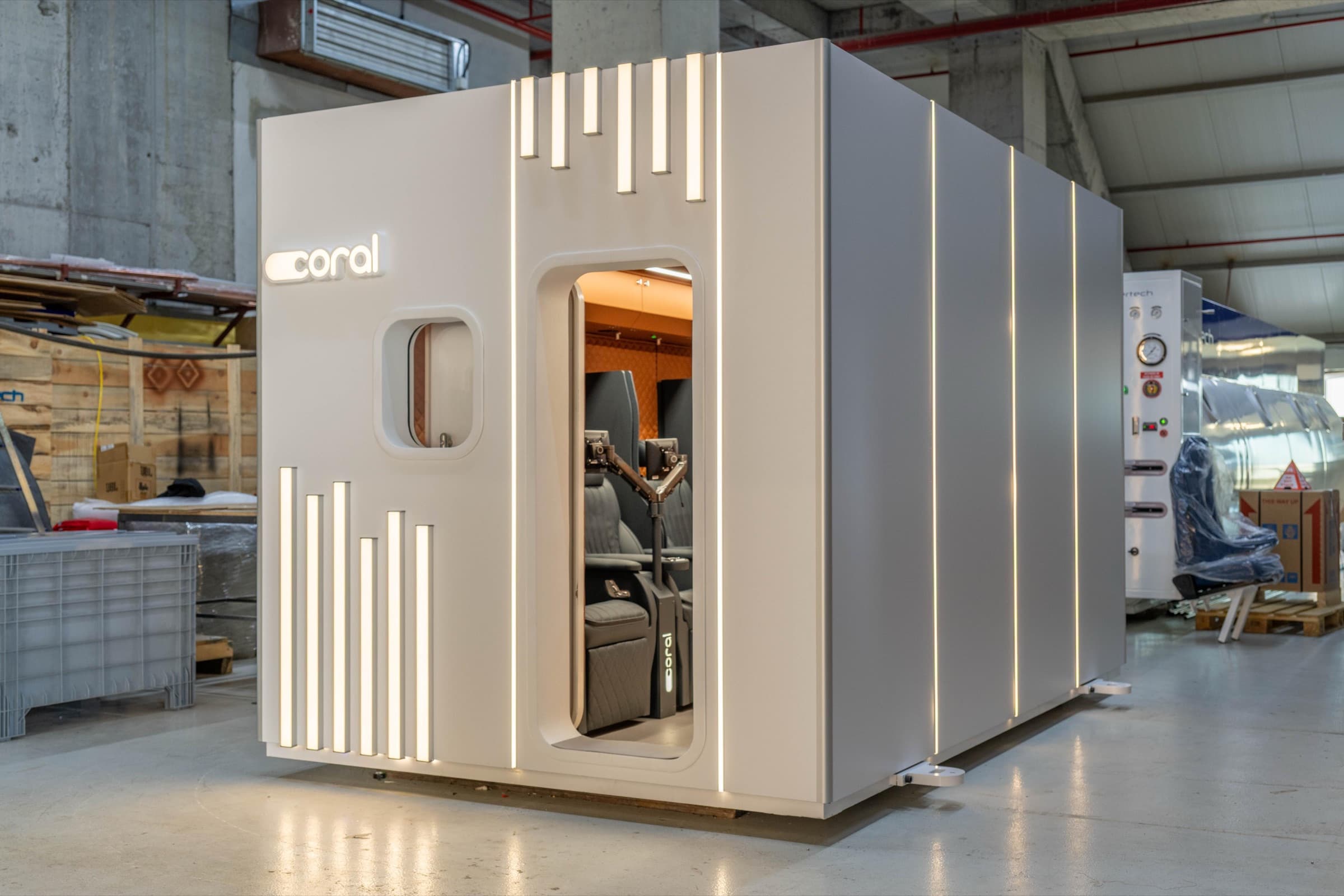 Coral Cube interior detail